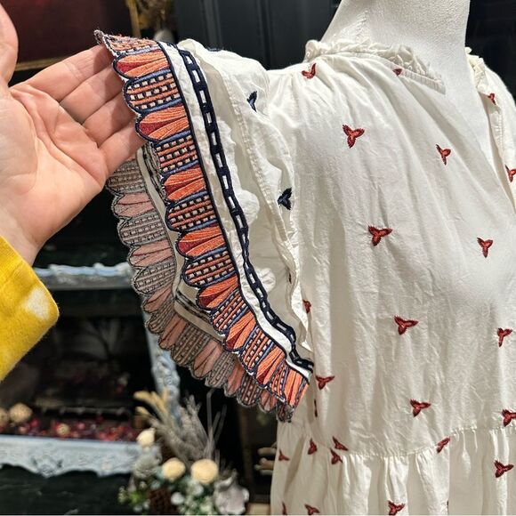 Marie Oliver Gia Embroidered Dress Size Small - Picture 7 of 12